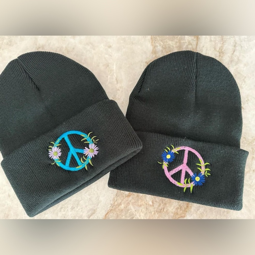 Peace beanies